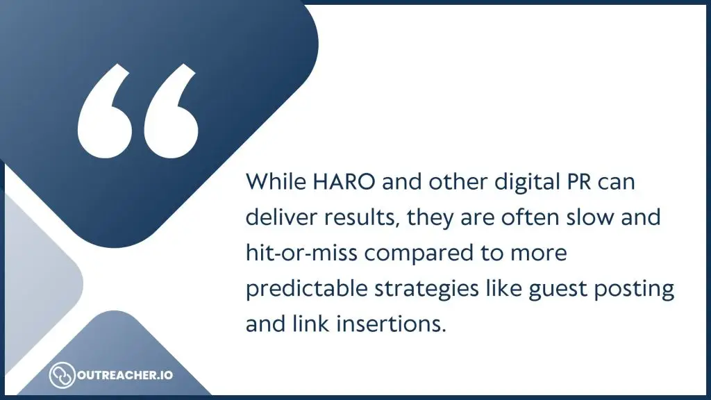 Soundbite 4 HARO downside